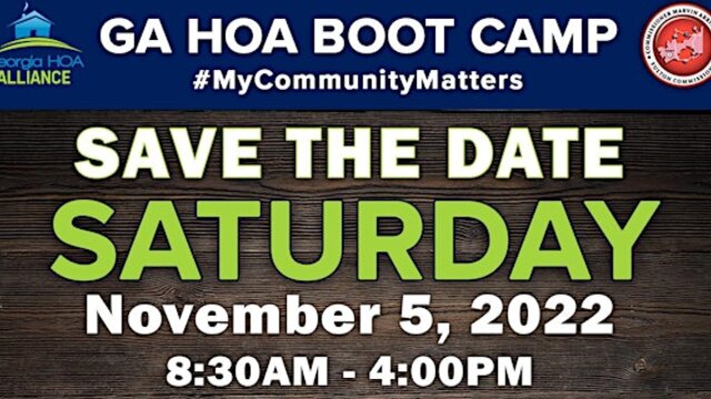 Georgia HOA Boot Camp archive image