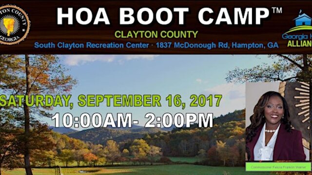 Clayton County HOA Boot Camp archive image