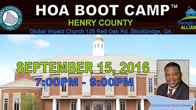 Henry County HOA Boot Camp archive image