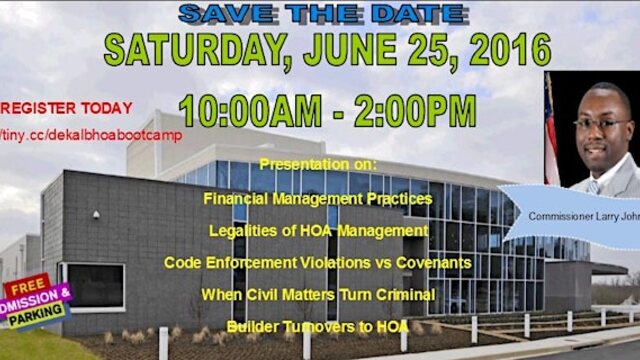 DeKalb County HOA Boot Camp archive image